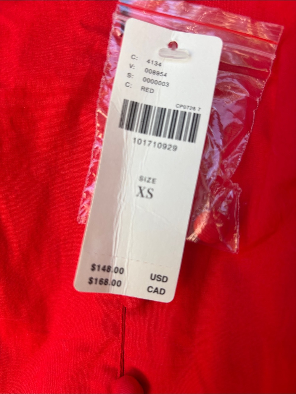 Anthropologie Bright Red Ruffle-Detail Romper - Picture 5 of 5